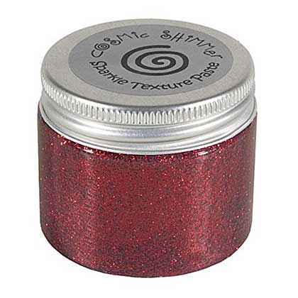 SO: Cosmic Shimmer Sparkle Texture Paste Berry Red
