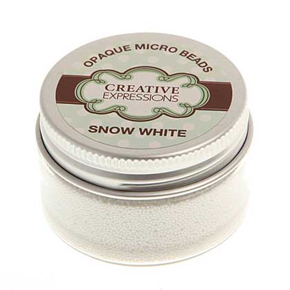 SO: Creative Expressions - Metallic Micro Beads - Snow White