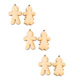 SO: Creative Expressions MDF Shapes - Festive Collection - Gingerbread People Pack of 6