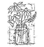 Woodware Clear Singles Stamp - Flowers in a Jar [WW1804]