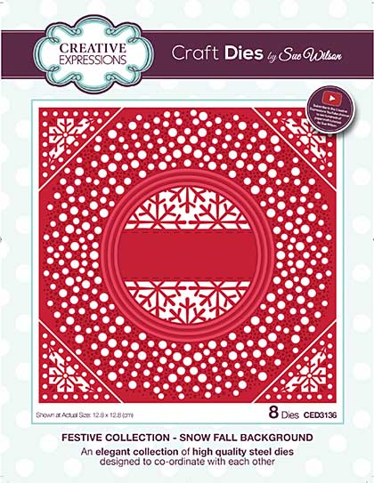 Sue Wilson Festive Collection Snow Fall Background [SW1806]