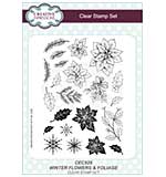 Wintery Flowers and Foliage A5 Clear Stamp Set