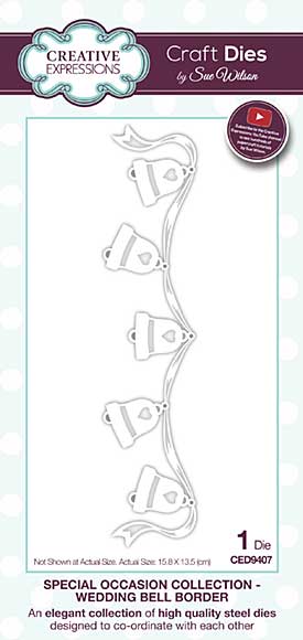 Special Occasions Collection Wedding Bell Border Craft Die