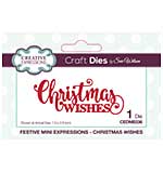 Festive Mini Expressions Christmas Wishes Craft Die