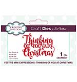 SO: Festive Mini Expressions Thinking Of You At Christmas Craft Die
