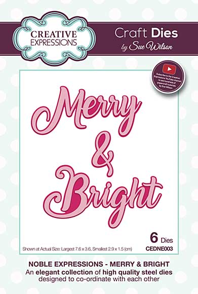 Noble Expressions Merry & Bright Craft Die