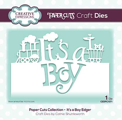 Paper Cuts Collection - It\'s a Boy Edger