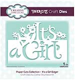 Paper Cuts Collection - It's a Girl Edger