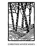 Woodware Clear Singles Lino Cut - Birch Trees