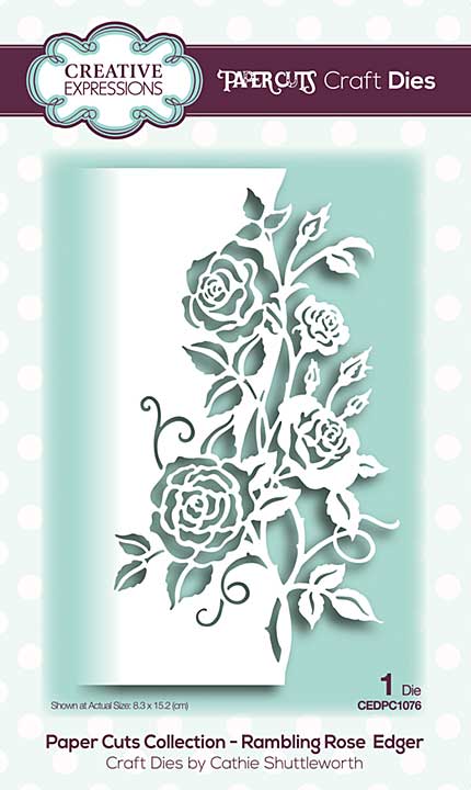 Paper Cuts Collection - Rambling Rose Edger Craft Die
