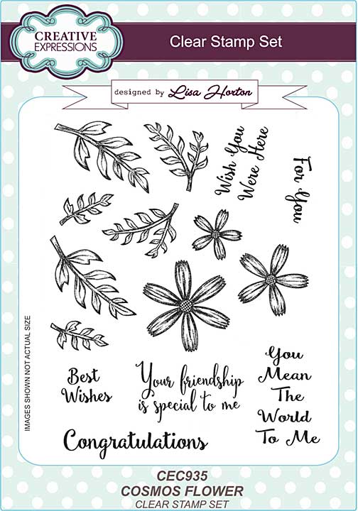 SO: Cosmos Flower A5 Clear Stamp Set