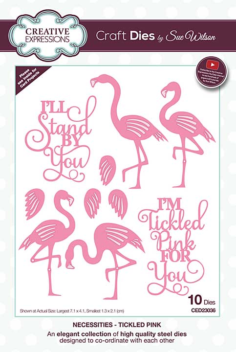 Creative Expressions Sue Wilson Necessities Tickled Pink Craft Die [SW2001]