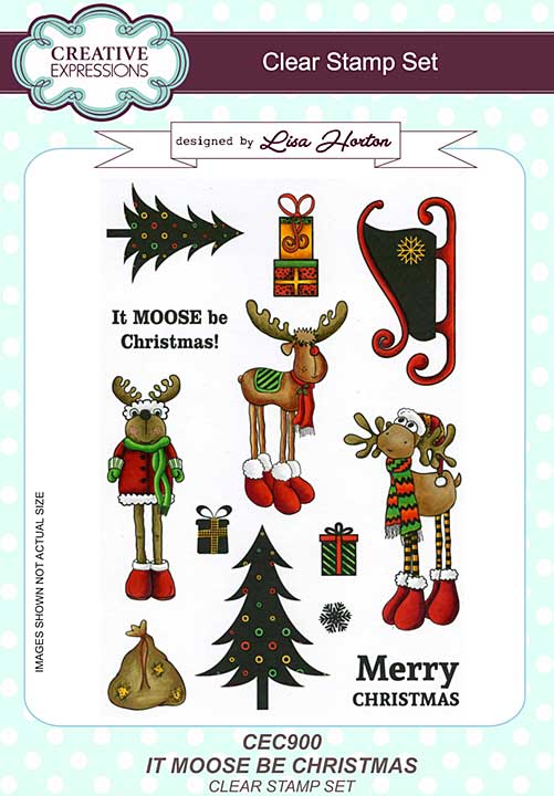 It Moose Be Christmas A5 Clear Stamp Set