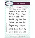 SO: Festive Script Sentiments A5 Clear Stamp Set