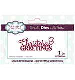 SO: Mini Expressions Collection Christmas Greetings Craft Die