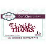 Mini Expressions Collection Heartfelt Thanks Craft Die