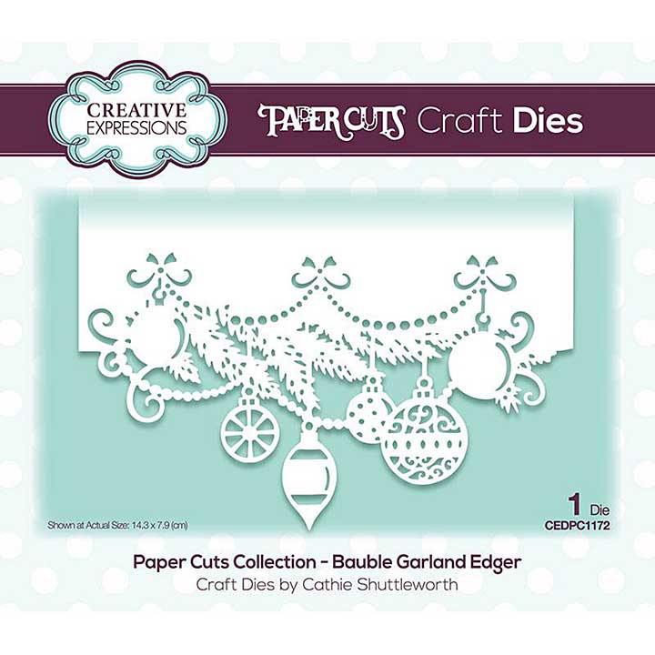 SO: Creative Expressions Paper Cuts Bauble Garland Edger Craft Die