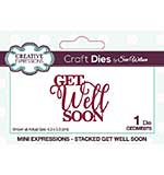 SO: Creative Expressions Sue Wilson Mini Expressions Stacked Get Well Soon Craft Die