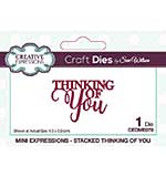 SO: Creative Expressions Sue Wilson Mini Expressions Stacked Thinking of You Craft Die