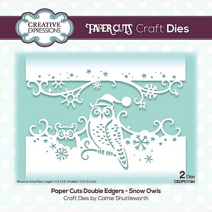SO: Creative Expressions Paper Cuts Snow Owls Double Edger Craft Die
