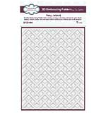 SO: Creative Expressions Twill Weave 3D Embossing Folder (5.75in x 7.5in)
