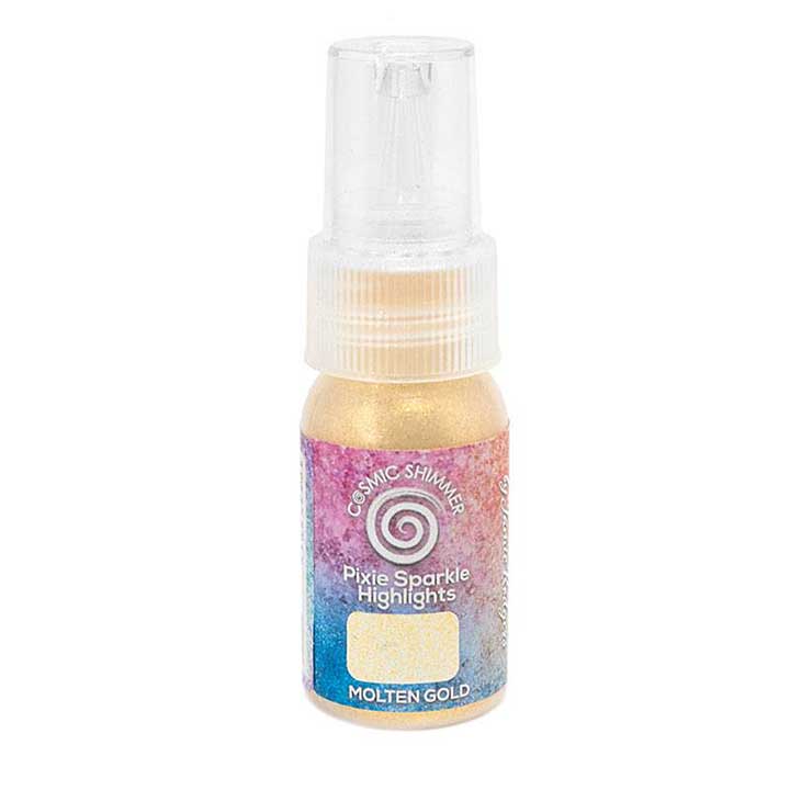 SO: Cosmic Shimmer Jamie Rodgers Pixie Sparkle Highlights Molten Gold 30ml