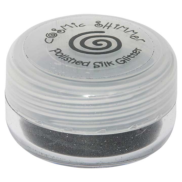 Cosmic Shimmer Polished Silk - Black Onyx - Ultra Fine Glitter (10ml)