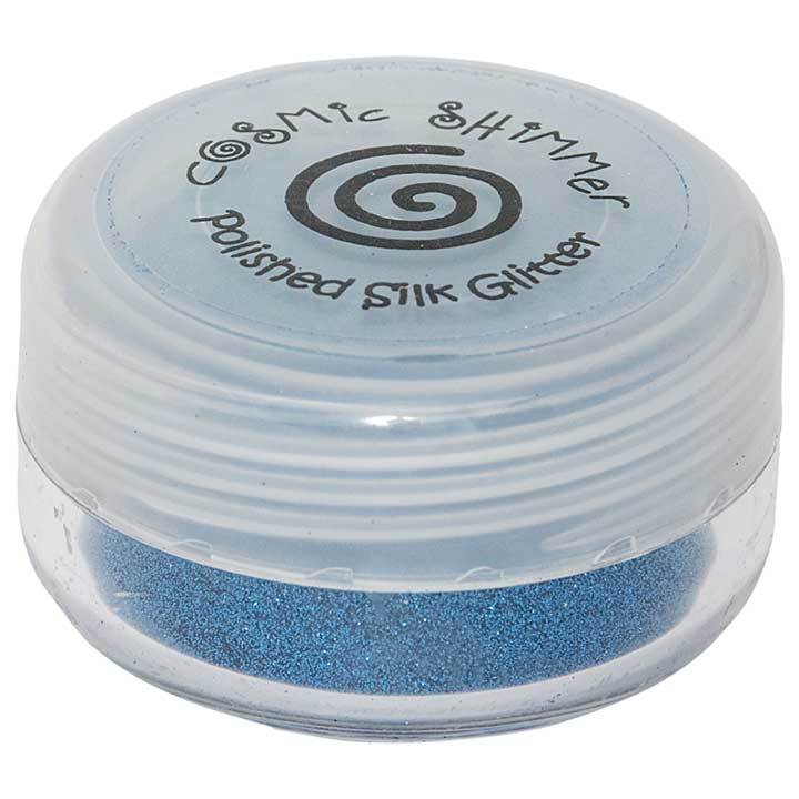 Cosmic Shimmer Polished Silk - Western Blue - Ultra Fine Glitter (10ml)