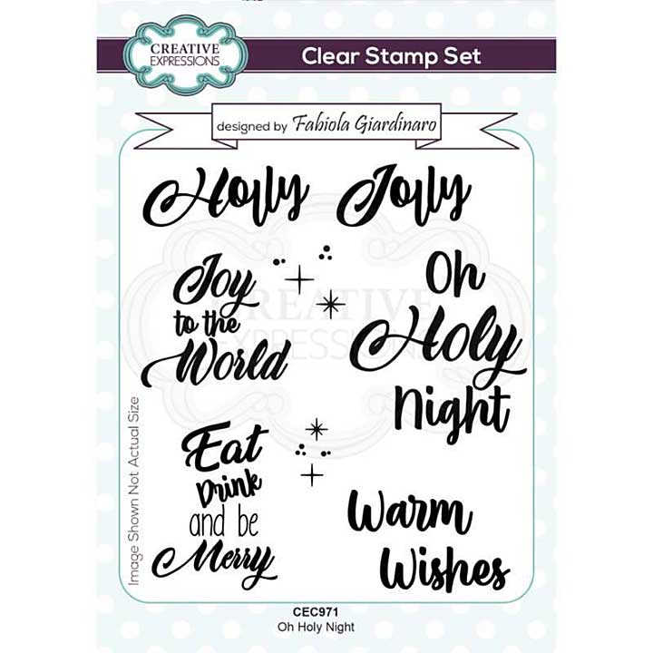 Creative Expressions Fabiola Giardinaro Oh Holy Night A6 Clear Stamp Set