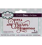 Creative Expressions Sue Wilson Mini Expressions Have A Warm And Cosy Christmas Craft Die