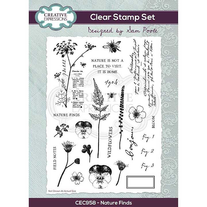SO: Creative Expressions Sam Poole Nature Finds Clear Stamp Set