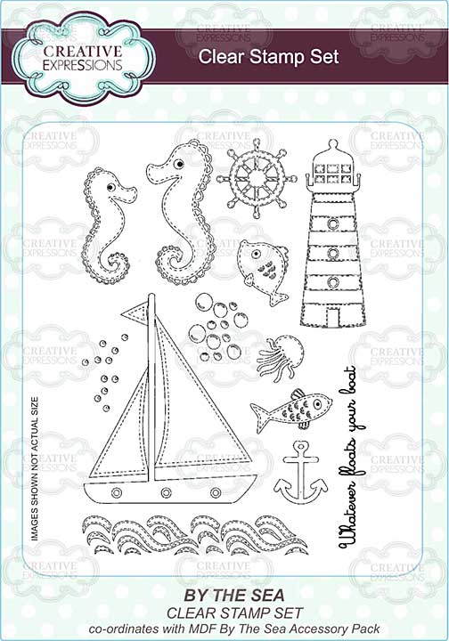 Creative Expressions By The Sea A5 Clear Stamp Set