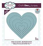 Creative Expressions Sue Wilson Noble Collection  Decorative Hearts Craft Die