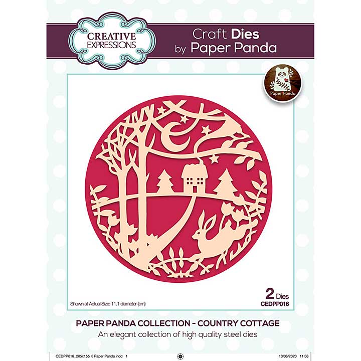 Creative Expressions Paper Panda Country Cottage Craft Die
