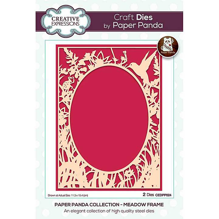Creative Expressions Paper Panda Meadow Frame Craft Die