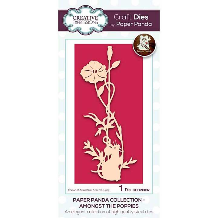 SO: Creative Expressions Paper Panda Among The Poppies Craft Die