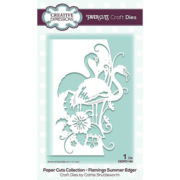 SO: Creative Expressions Paper Cuts Edger Flamingo Summer Craft Die