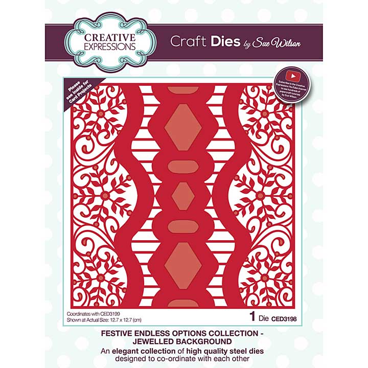 SO: Creative Expressions Sue Wilson Endless Options Jewelled Background Craft Die
