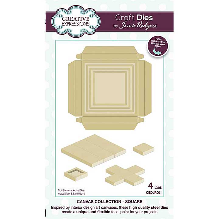 Creative Expressions Jamie Rodgers Canvas Collection Square Craft Die