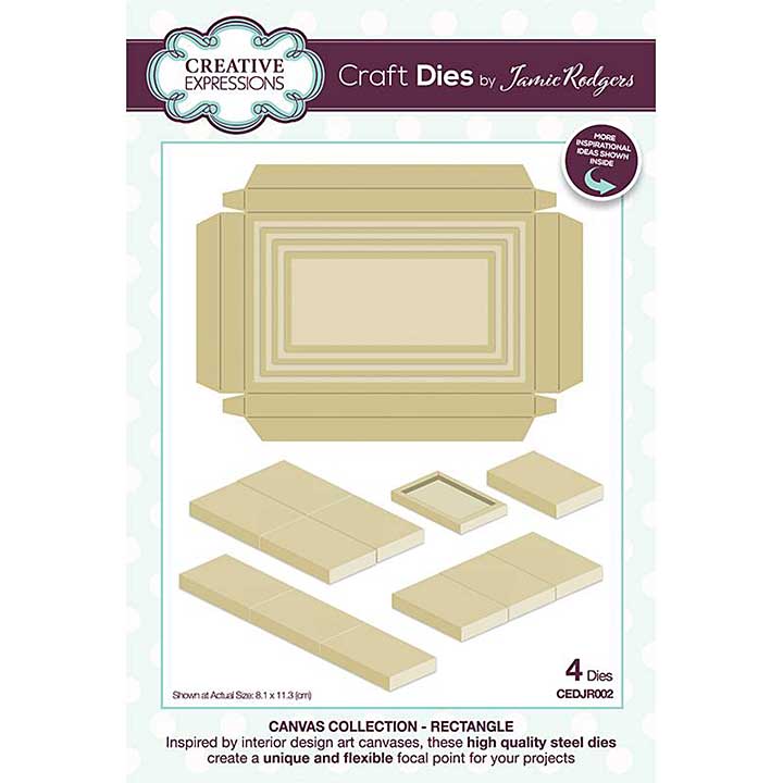 Creative Expressions Jamie Rodgers Canvas Collection Rectangle Craft Die