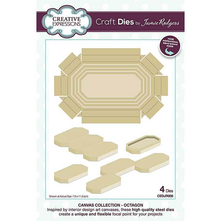 Creative Expressions Jamie Rodgers Canvas Collection Octagon Craft Die
