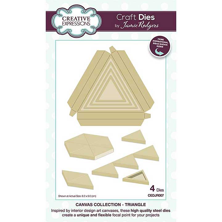 Creative Expressions Jamie Rodgers Canvas Collection Triangle Craft Die