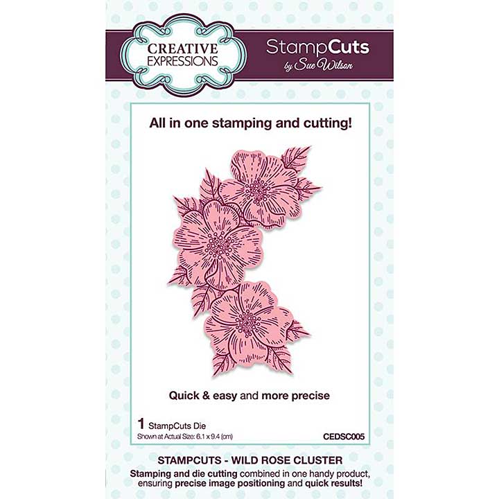 Creative Expressions Sue Wilson Wild Rose Cluster StampCuts Die