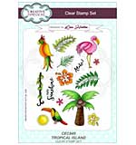 Creative Expressions Tropical Island A5 Clear Stamp Set