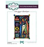 Creative Expressions Designer Boutique Collection Holy Family 6 x 4 in Pre Cut Rubber Stamp