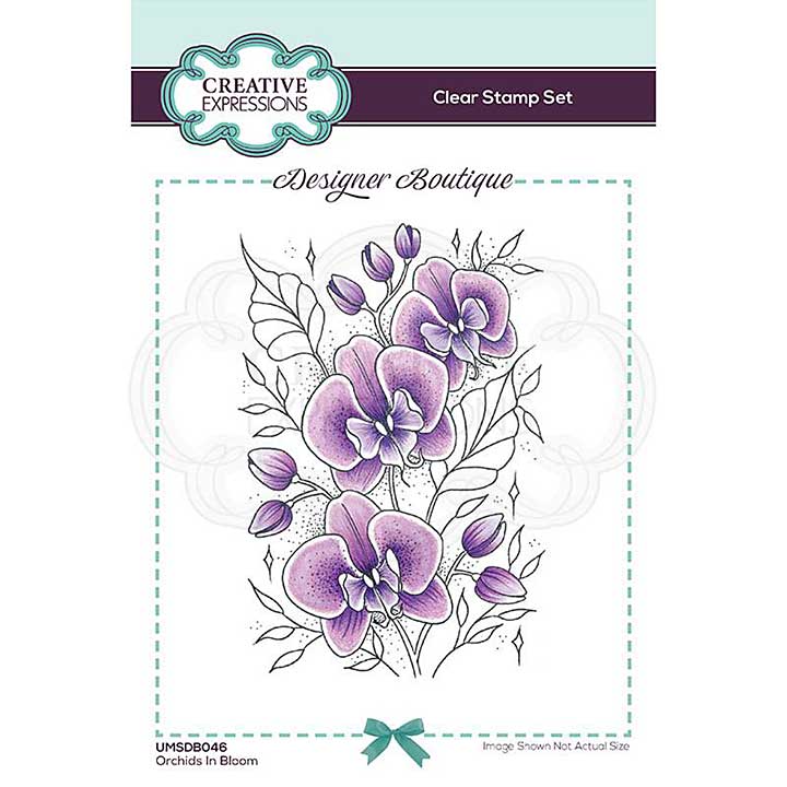 SO: Creative Expressions Designer Boutique Collection Orchids In Bloom 6 in x 4 in Clear Stamp