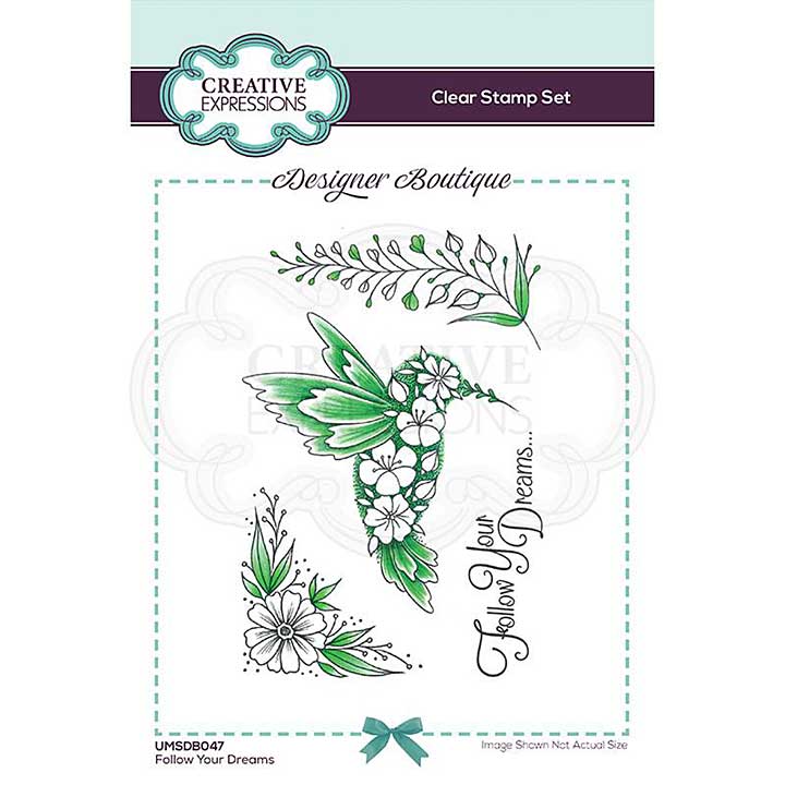 SO: Creative Expressions Designer Boutique Collection Follow Your Dreams 6 in x 4 in Clear Stamp