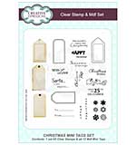 Creative Expressions Christmas Mini Tags A5 Clear Stamp & Mdf Set