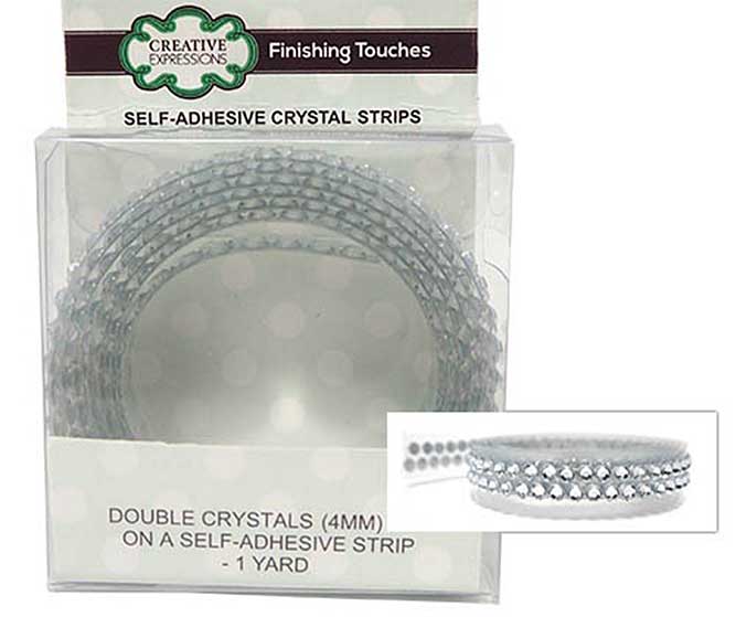 SO: Creative Expressions Self Adhesive Strips Double Crystal