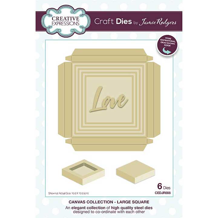 Creative Expressions Jamie Rodgers Canvas Collection Large Square Craft Die